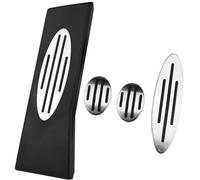 MKVAXR Pedale Pad, for BMW, for MINI, for Cooper, for JCW S F54 F55 F56 F60 R55 R56 R60 R61 Pedali Auto Poggiapiedi Acceleratore Freno Frizione Copertura Pedale della frizione(BLACK MT With Rest)