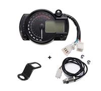 MKVAXR per KOSO, LCD Digital Motorcycle RX2N Contachilometri Tachimetro Strumento Misuratore Regolabile MAX 299KM/H 7colori Cruscotto Misuratore dati di viaggio Moto(With Z bracket)