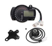 MKVAXR,per KOSO, LCD Digital Motorcycle RX2N Contachilometri Tachimetro Strumento Misuratore Regolabile MAX 299KM/H 7colori Cruscotto Tachimetro per motocicletta(Sensor 2)