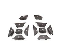 MKVAXR Pulsante sul volante dell'auto, for Benz, CE GLK Classe A W204 X204 W212 W218 W156 W246 Coperchio dell'interruttore di controllo Interruttore al volante(BLACK Moka)