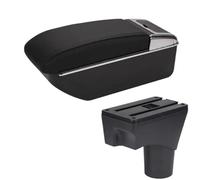 MKVAXR Scatola portaoggetti for console centrale for bracciolo auto, for NISSAN, for March, for Micra, K13 MK4 IV, for Sunny 2010-2022 Accessori auto Bracciolo per auto(BLACK D2 Black Black Nousb)