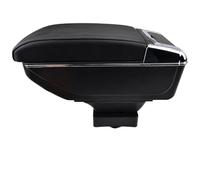 MKVAXR Scatola portaoggetti for console centrale portabicchieri centrale for auto, for Citroen, C4 Hatchback 2004 2005-2010 Accessori auto Bracciolo per auto(BLACK Black Thread)