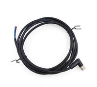 MKVAXR Sensore da 2 metri, for M8, connettore impermeabile maschio e femmina 3 pin 4 pin 2 m linea in PVC a codice Connettore del cavo del sensore per apparecchiature(3p Male Angle)