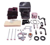 MKVAXR Silenziatore di scarico con pistone cilindro da 49 mm, for Stihl 029 MS290 039 MS390 Kit ingranaggi a vite senza fine for filtro del carburante dell'aria 1127 020 1216 Cilindro Pistone