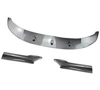 MKVAXR Spoiler Anteriori for Auto, for BMW, Serie 5 F10 F11 2011-2017 Kit corpo labbro paraurti anteriore auto Spoiler Splitter Accessori splitter labbro paraurti Splitter anteriore(BLACK Carbon Look)