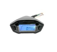 MKVAXR Tachimetro digitale LCD universale for motocicletta, contachilometri, tempo, livello carburante, 7 retroilluminazione, 2, 4 cilindri, 13000 giri/min Tachimetro per motocicletta