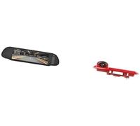 MKVAXR Telecamera per retromarcia, per Opel, per Vivaro 2014 7-Schermo per specchietto retrovisore per auto con luce freno telecamera posteriore del veicolo(BLACK With bracket)