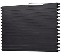 MKVAXR Tenda porta bevande automatica Copertura per tapparella per tendina console centrale posteriore anteriore, per Bmw X5 X6 E70 E71 07 14(BLACK Back Section B)