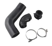 MKVAXR Tubo flessibile di aspirazione in silicone, tubo turbo, gomito scarico, for Golf, Mk7 R, V8 Mk3 2015+, for A3, S3 Tt Gruppo tubo turbocompressore per auto(Schwarz)