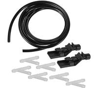 MKVAXR Ugello spruzzatore lavavetri anteriore nero con tubo flessibile e connettori 1 set, for HR-V, n. 76810TP6A01 Ugello lavavetri riscaldato