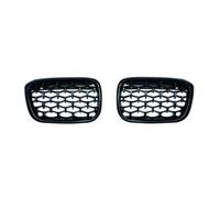 MKVAXR Una Coppia Auto Paraurti Anteriore Griglie Diamond Racing Griglia Griglia, for BMW, for X3 G01 G08 X4 G02 2018 2019 2020 Auto Meteor Styling Griglia del radiatore(Titanium Black)