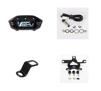 MKVAXR VA LCD Display 12000RPM Moto Tachimetro Colore Universale Digitale Contagiri Regolabile Tachimetro per motocicletta(With two bracket)