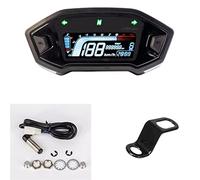 MKVAXR VA LCD Display 12000RPM Moto Tachimetro Colore Universale Digitale Contagiri Regolabile Tachimetro per motocicletta(With bracket)