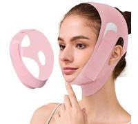 MKVZIYE Maschere Riutilizzabili a V,Maschera Lifting Viso Doppio Mento V Line,Guaina Viso Post Lifting,Cintura Sollevamento Facciale per Donna e Uomo