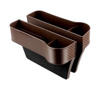 MKWGZPGW 2 Pezzi Scatola Portaoggetti Sedile per VW Caddy Maxi 2015-2023 2024, Sinistra e Destra Car Seat Gap Storage Organizer, Universale Accessorio Interno,Brown