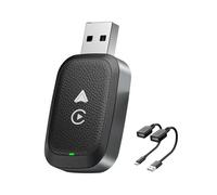 MKWGZPGW Adattatore CarPlay Wireless per A3 2017 2018 2019 2020 2021 2022 2023 2024, Convertitore Cablato a Wireless, CarPlay e Android Auto, Plug Play, Connessione Automatica,Black