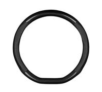 MKWGZPGW Coprivolante Auto Universale per Toyota Yaris Cross Hybrid GR XP210 2020-2023, Pelle Copertura Volante in Fibra Carbonio, Coprivolante Sport Traspirante, Diametro 38cm,Black-D Shape