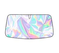 MKWGZPGW Parasole Auto per Toyota C-HR 2016-2025, Parabrezza Portatile Parasole, Copertura Pieghevole Parabrezza Laser, Isolamento Termico e Protezione UV,145 * 80cm