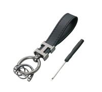 MKWGZPGW Portachiavi Auto in Pelle Microfibra per Puma MK2 ST/ST-Line X 2020-2023 2024, Portachiavi Rotante a 360 Gradi con Anello a D, per Uomini E Donne, Autoaccessori,Black
