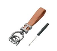 MKWGZPGW Portachiavi Auto in Pelle Microfibra per Puma MK2 ST/ST-Line X 2020-2023 2024, Portachiavi Rotante a 360 Gradi con Anello a D, per Uomini E Donne, Autoaccessori,Brown