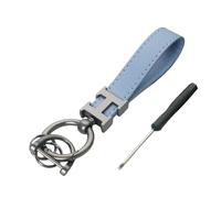 MKWGZPGW Portachiavi Auto in Pelle Microfibra per Puma MK2 ST/ST-Line X 2020-2023 2024, Portachiavi Rotante a 360 Gradi con Anello a D, per Uomini E Donne, Autoaccessori,Blue