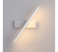 MKYOKO Lampada da Parete Moderna Semplice a Strisce, con Corpo in Alluminio pressofuso, Girevole a 330°, con Paralume in Acrilico, apparecchi di Illuminazione a LED da 10 W, per Comodino,