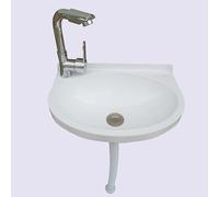 MKYOKO Lavandino in Plastica for Montaggio a Parete, Lavabo in Ceramica, Mini Lavabo for Navi, Lavabiancheria, Lavabo for Camper (Color : G)