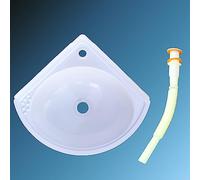 MKYOKO Lavandino in Plastica for Montaggio a Parete Piccolo, Mini Lavabo, Lavatoio Lavapanni Monoblocco in Resina PP per Esterno, Lavabo for Camper (Color : B)