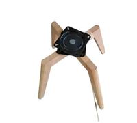 MKYYIOED Gambe Di Mobili In Legno Solid Wood Chair Legs 360° Rotatable Stable Sturdy effective Floor-standing Replacement Base(Brushed Silver)