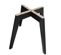 MKYYIOED Gambe Di Mobili In Legno Solid Wood Chair Legs 360° Rotatable Stable Sturdy effective Floor-standing Replacement Base(Bright gold)