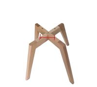 MKYYIOED Gambe Di Mobili In Legno Solid Wood Chair Legs 360° Rotatable Stable Sturdy effective Floor-standing Replacement Base(Color1(27-35mm))
