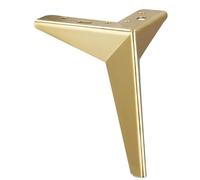 MKYYIOED Paraspigoli Piedini Hardware for mobili in Metallo a Triangolo rombico da 4 Pezzi, Divano Letto Altezza Armadio con Viti(Golden 17cm)