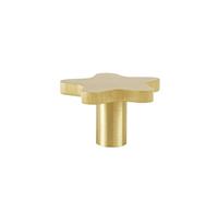 MKYYIOED Pomelli Per Mobili Pomello a stella a cinque punte in ottone massiccio dorato for anta di mobiletto for cameretta dei bambini, ferramenta for mobili, maniglia piccola a