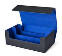 MKYYIOED Porta Deck Scatola porta carte, custodia for con bustina singola, magnetica resistente(Black-Blue)