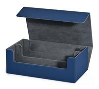 MKYYIOED Porta Deck Scatola porta carte, custodia for con bustina singola, magnetica resistente(Blue)