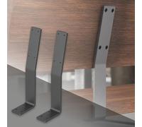 ML-Design 2 Pezzi Supporto per Schienale di Panca Industriale Grigio in Acciaio 345x90x50 mm Supporti per Schienale per Seduta per Panche Letti e Sedie Profilo Porta-Schienale Schienale da Avvitare