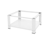 ML-Design Base per Lavatrice con Ripiano Rialzo Asciugatrice Bianco 32 cm | Supporto Stabile per Lavatrice o Frigorifero con Piedini Gommati e Struttura Robusta in Acciaio, 63 x 54 cm, Portata 150 Kg
