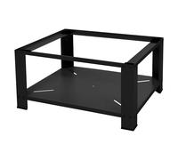 ML-Design Base per Lavatrice con Ripiano Rialzo Asciugatrice Nero 32 cm | Supporto Stabile per Lavatrice o Frigorifero con Piedini Gommati e Struttura Robusta in Acciaio, 63 x 54 cm, Portata 150 Kg