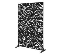 ML-Design Divisorio in Metallo Roma 120 x 180 cm, Paravento a 3 Pannelli per Privacy, Espandibile e Autoportante, Scudo Protettivo Decorativo Elegante, Resistente alle Intemperie per Esterno e Interno