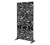 ML-Design Divisorio in Metallo Roma 90 x 180 cm, Paravento a 3 Pannelli per Privacy, Espandibile e Autoportante, Scudo Protettivo Decorativo Elegante, Resistente alle Intemperie per Esterno e Interno