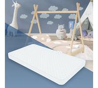 ML-Design Materasso per Lettino Culla Bambini 70x140x10 cm Certificato Oeko Tex 100 a Schiuma Fredda Testato contro le Sostanze Nocive con Cerniera e Rivestimento Sfoderabile Lavabile Ipoallergenico