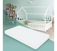 ML-Design Materasso per Lettino Culla Bambini 90x200x10 cm Certificato Oeko Tex 100 a Schiuma Fredda Testato contro le Sostanze Nocive con Cerniera e Rivestimento Sfoderabile Lavabile Ipoallergenico