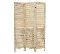 ML-Design Paravento Pieghevole 3 Pannelli "Osaka" in Legno Naturale 170x121 cm Schermo Separatore Autoportante per Interni, Divisorio Stanza, Separé Decorativo per Camera da Letto, Soggiorno o Ufficio