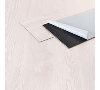 ML-Design Pavimento in PVC 91,5 x 15,3 cm x 2 mm Bianco Piastrelle 2 mm 8,92 m² 64 Listoni Pavimento in Vinile Aspetto Legno di Rovere Impermeabile Mattonelle Autoadesive Pavimenti Antiscivolo
