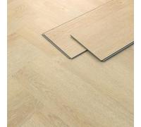 ML-Design Pavimento in PVC Deluxe Listoni Vinile Incastro 61x12.8x4.2mm 1.56m² 20pz Rovere Naturale Spina di Pesce Marrone Aspetto Legno Antiscivolo Impermeabile Classe di Carico 34 Resistente