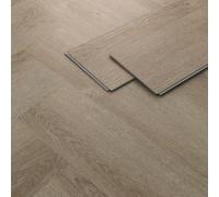 ML-Design Pavimento in PVC Deluxe Vinile a Click Rovere Scuro a Spina di Pesce 61x12,8 cm Spessore 4,2 mm, 1,56 m² (20 Listoni) Marrone Aspetto Legno Antiscivolo Impermeabile Classe di Utilizzo 34