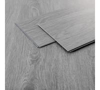 ML-Design Pavimento PVC Parquet Vinile Deluxe Grigio Rovere Windswell Hickory a Click 21 pz 122x18cm 4,62m² 4,2mm Listoni Laminati a Incastro Antiscivolo Pavimentazione Impermeabile Classe Utilizzo 34