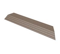 ML-Design Profilo Angolare Destro WPC 38x2x7,5 cm Marrone Scuro - Finitura per Pavimenti da Esterno Effetto Legno Antiscivolo con Drenaggio Resistente UV Facile da Montare per Terrazze e Giardini