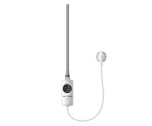 ML-Design Resistenza Elettrica 600 W a Immersione Asta di Riscaldamento per Calorifero Radiatore Termosifone con Termostato Controllo della Temperatura Bagno e Schermo LCD Design Moderno Bianco