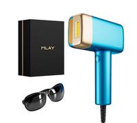 MLAY T14 Epilatore Viso Donna IPL Epilatore Luce Pulsee, Epilatore Laser Con Raffreddamento A Ghiaccio, 0,5 s/fulmine,500.000 Illumini,5 Livelli, Epilatore Elettrico Indolore Per Tutto Il Corpo